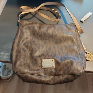 Michael Kors Signature Brown Crossbody Bag